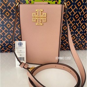 🌸🔥NEW🔥Tory Burch Britten Phone Crossbody bag/shoulder bag/leather